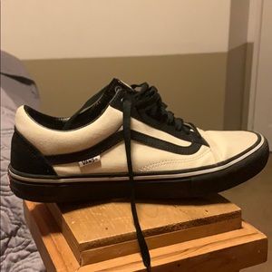 Custom pro Black and cream vans